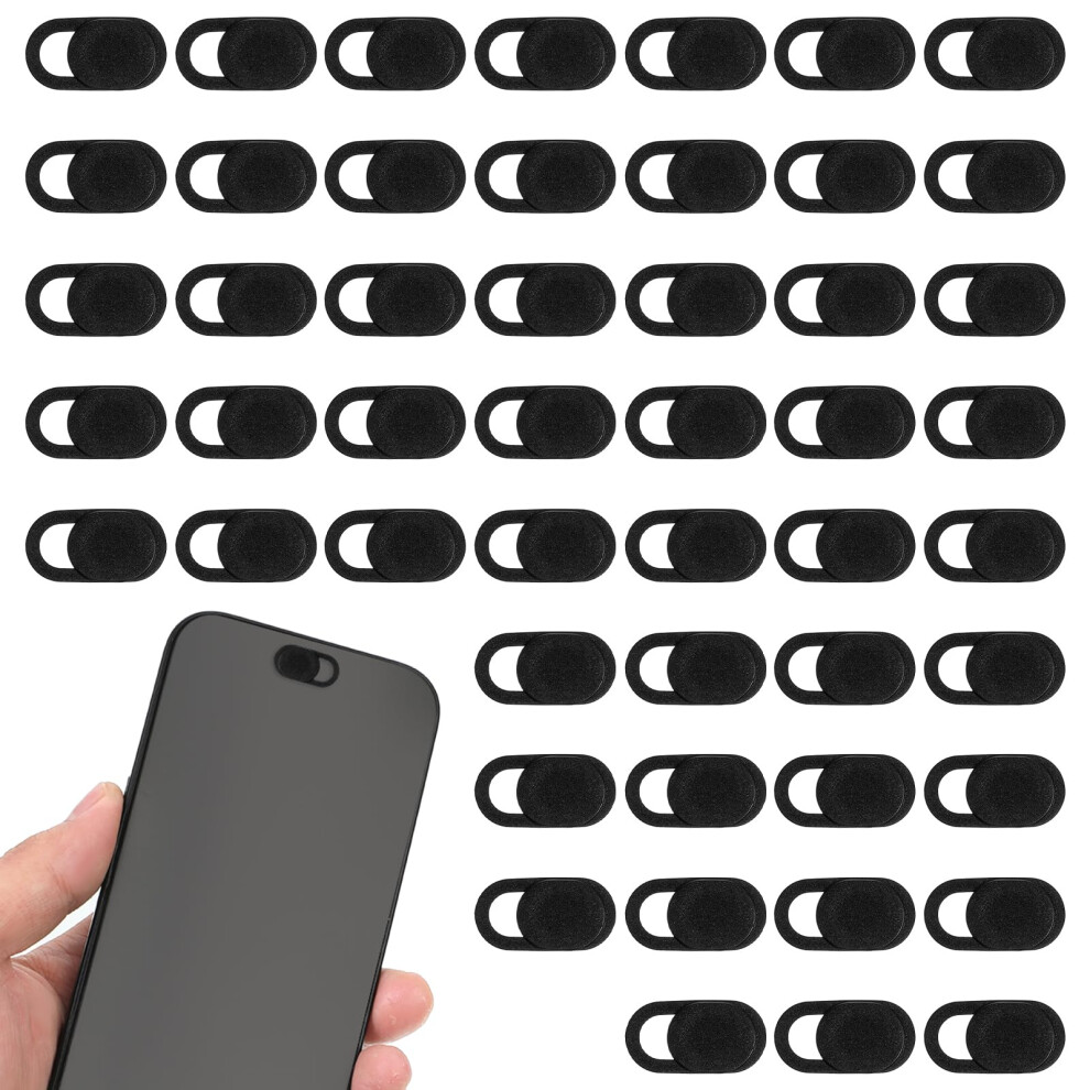 50 Pack Webcam Cover Slide Ultrathin Laptop Camera Privacy Cover For Smartphone Tablet Pc Black 9053599149897