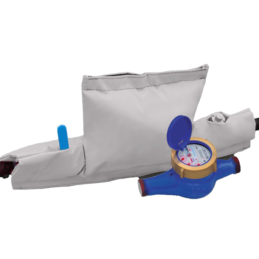 Water Meter Insulation Cover For Winter Freeze Protection, Reusable Weatherproof Allseason Shield 9044945405101