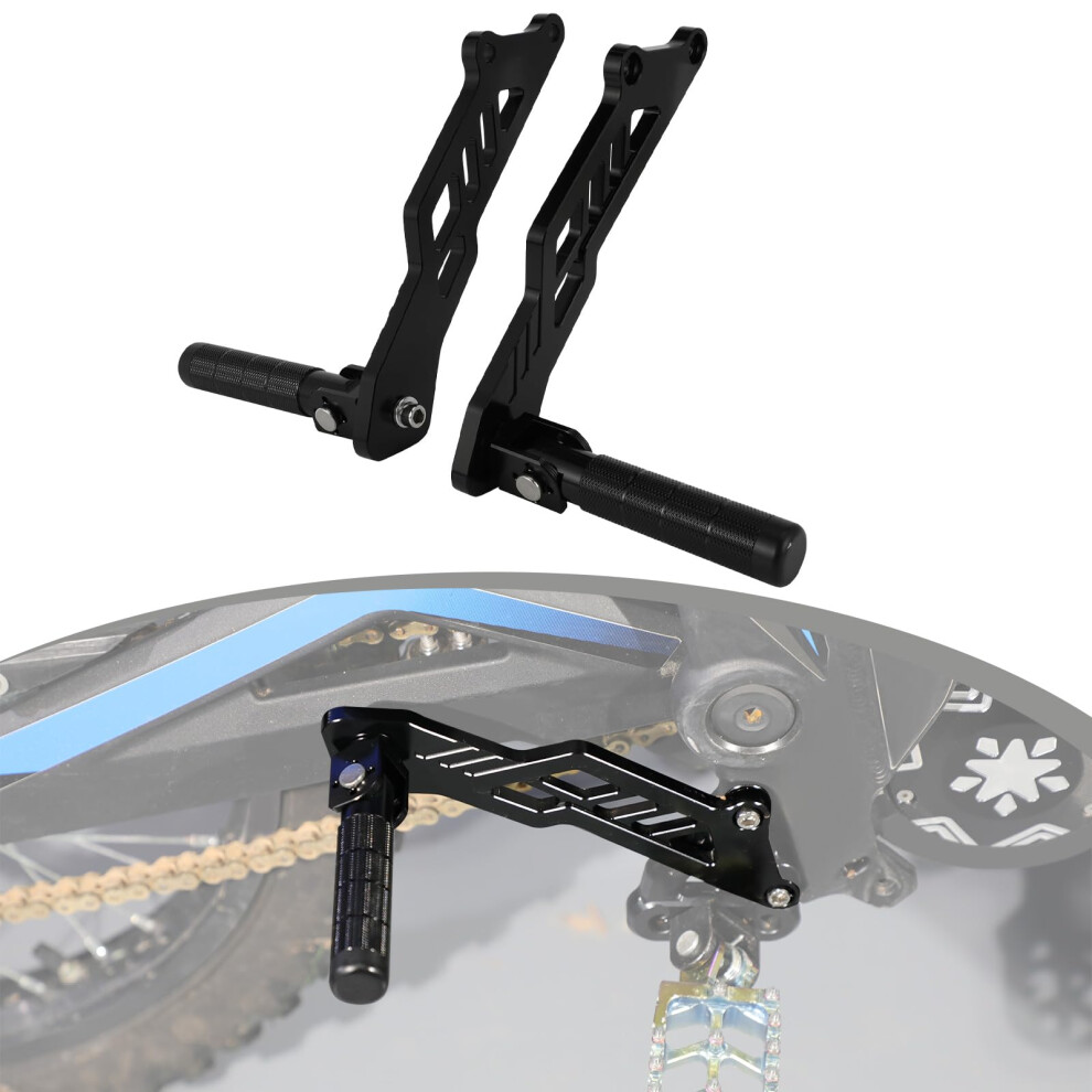 Dirt Bike Rear Foot Pegs For Talaria Mx3 Mx4 Mx5, Foldable Aluminum Antiskid Passenger Footrests 9070919966699
