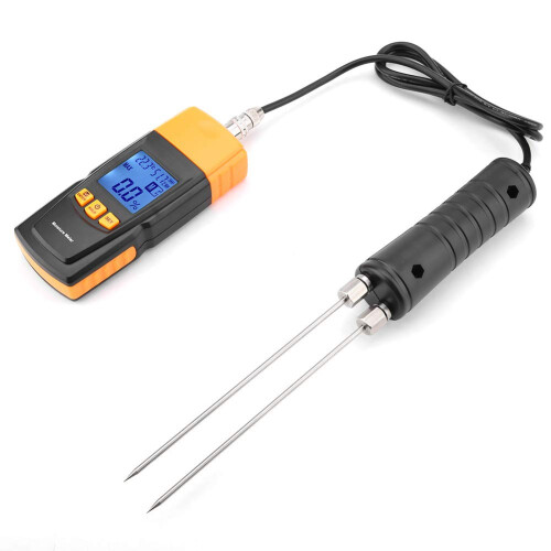 Wood Moisture Meter with LCD Display, Adjustable Sensitivity for Carpentry and Flooring 2