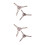 4 Pcs Y-Type Microwave Glass Plate Turntable Support For Home Use 8
