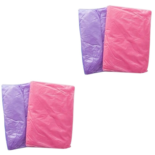 4Pcs One-Time Raincoat Portable Windproof Rain Poncho Assorted Colors 2