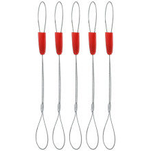 15Pcs Lightweight Fish Tape Fastener Tool Silver for Electrical Wiring