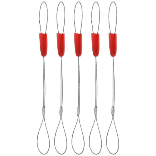 15Pcs Lightweight Fish Tape Fastener Tool Silver for Electrical Wiring