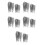 1000Pcs Durable Needle Felting Needles Set Silver for DIY Wool Crafts 8