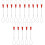 15Pcs Lightweight Fish Tape Fastener Tool Silver for Electrical Wiring 5