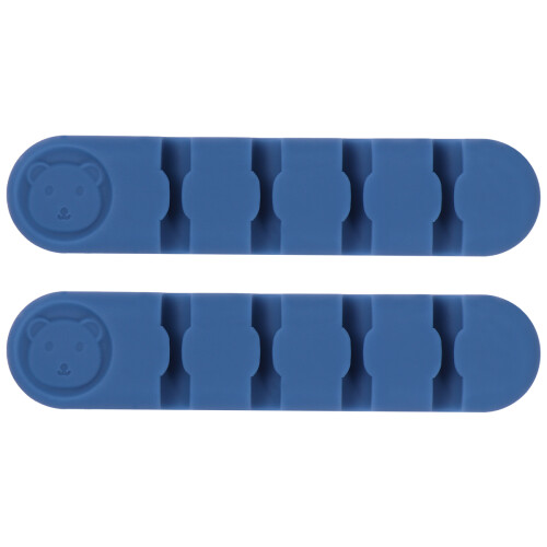 4Pcs Self Adhesive Cord Clips Blue Wire Organizer for Cable Management