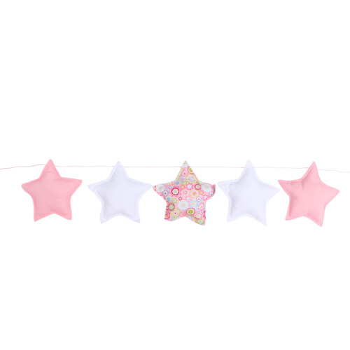 2Pcs Cotton Hanging Star String Baby Room Decor Assorted Colors Light