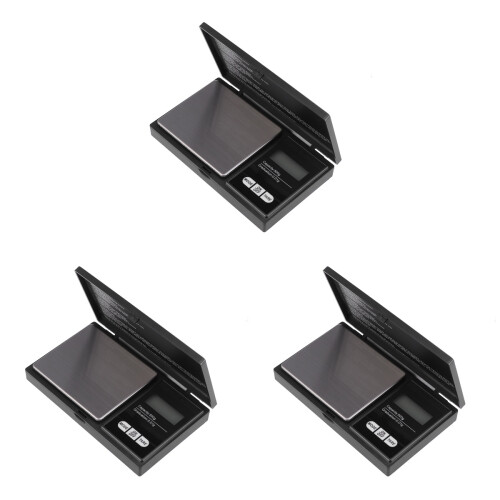 3Pcs Mini Electronic Jewelry Scale 500G/0.01G 1