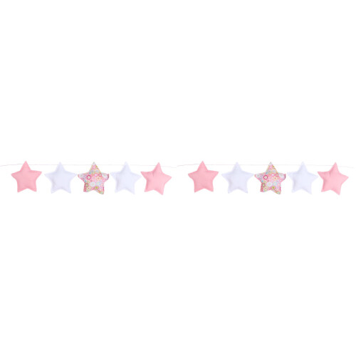 2Pcs Cotton Hanging Star String Baby Room Decor Assorted Colors Light 1