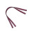 4Pcs Dark Red PU Handbag Straps Rivets Style Tote Replacement 3