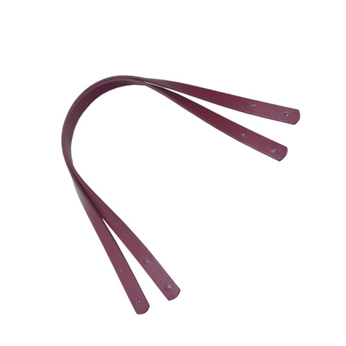 4Pcs Dark Red PU Handbag Straps Rivets Style Tote Replacement 2