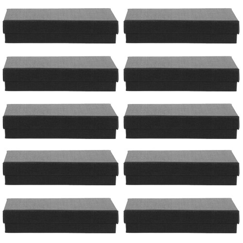 30Pcs Paper Watch Organizer Box Black with Sponge Durable Gift Case