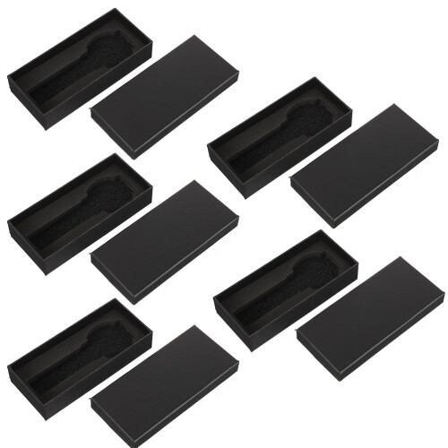 30Pcs Paper Watch Organizer Box Black with Sponge Durable Gift Case 1