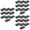 30Pcs Paper Watch Organizer Box Black with Sponge Durable Gift Case 8