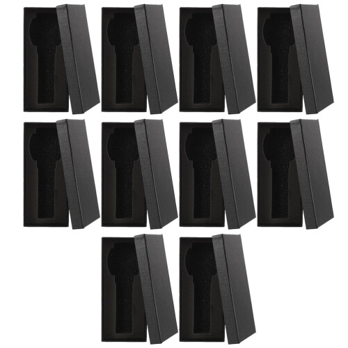 30Pcs Paper Watch Organizer Box Black with Sponge Durable Gift Case 2