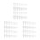3000Pcs Clear Press on Nail Tips Transparent Plastic Claw Extensions 10