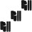 30Pcs Durable Black Paper Storage Jars Convenient Kitchen Canisters 7