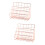 2Pcs Golden Metal File Organizer Rack Desktop Office Storage 8