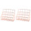 2Pcs Golden Metal File Organizer Rack Desktop Office Storage 3