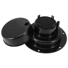 2Pcs Black Plastic Camper Rv Roof Vent Caps Plumbing Sewer Covers