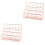 2Pcs Golden Metal File Organizer Rack Desktop Office Storage 4