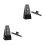 2Sets Universal Mechanical Metronome for Piano Guitar Drum Black ABS 9
