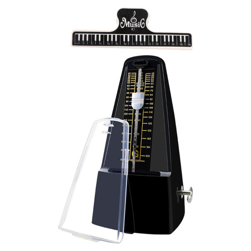 2Sets Universal Mechanical Metronome for Piano Guitar Drum Black ABS 1