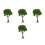 4pcs Miniature Trees for Crafts Mini Landscape Sand Table Decor 5