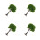 4pcs Miniature Trees for Crafts Mini Landscape Sand Table Decor 8