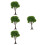4pcs Miniature Trees for Crafts Mini Landscape Sand Table Decor 9