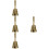 4 Pack Ringing Hand Bell Brass Handheld Decoration For Restaurant 7