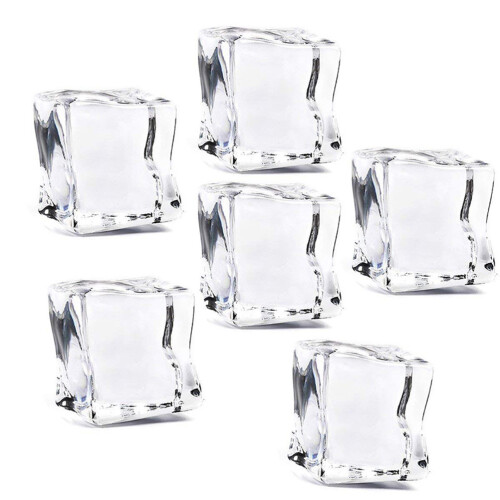 36Pcs Simulation Ice Cubes Acrylic Transparent For Photography
