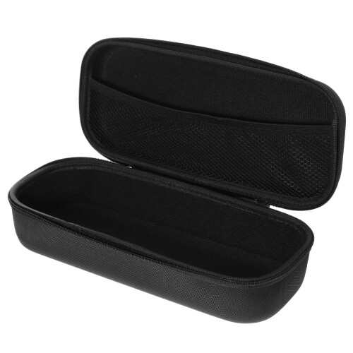 2Pcs Compact Black Microphone Handbag Wear-Resistant Storage Organizer