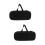 2Pcs Compact Black Microphone Handbag Wear-Resistant Storage Organizer 7