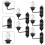 20Pièces Mini Lampes Murales Lumineuses Multicolores Décor Mini Maison 9