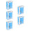5Pcs Blue Wall Mount Post Box Reusable Letter Storage with Lock 3