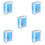 5Pcs Blue Wall Mount Post Box Reusable Letter Storage with Lock 8