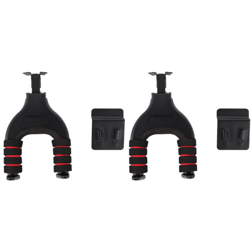 2Pcs Black Guitar Hooks Wall-Mounted Durable Guitar Holders 1