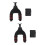 2Pcs Black Guitar Hooks Wall-Mounted Durable Guitar Holders 7