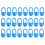 2000Pcs Blue Durable Plastic Crochet Stitch Markers for Knitting Hooks 1