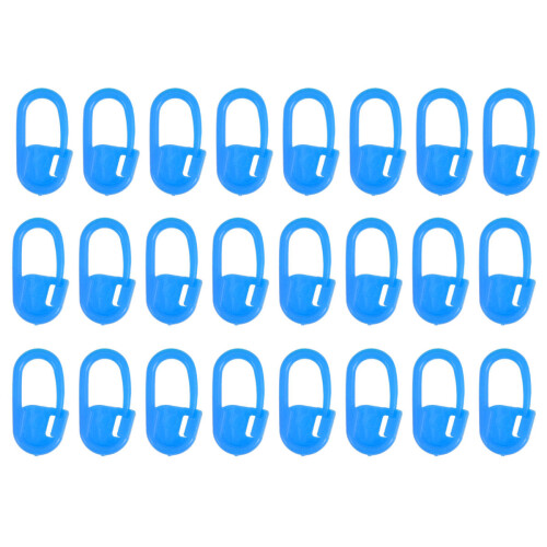 2000Pcs Blue Durable Plastic Crochet Stitch Markers for Knitting Hooks