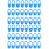 2000Pcs Blue Durable Plastic Crochet Stitch Markers for Knitting Hooks 5