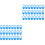 2000Pcs Blue Durable Plastic Crochet Stitch Markers for Knitting Hooks 3