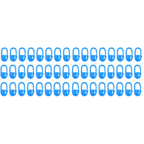 2000Pcs Blue Durable Plastic Crochet Stitch Markers for Knitting Hooks 1