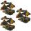 3 Sets Simulation Volcano Model Sandbox Toy Artificial Landscape Decor 9