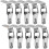 16/2PCS Heavy Duty Box Latch Toggle Latch with Secure Lock for Toolbox and Storage Containers 1