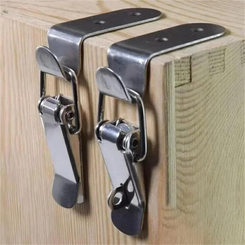16/2PCS Heavy Duty Box Latch Toggle Latch with Secure Lock for Toolbox and Storage Containers 1