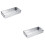 2Pcs Metal Chopsticks Spoon Storage Box With Drainer 7