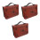 3Pcs Light Brown PU Vintage Book Covers Bible Study Carry Cases 5